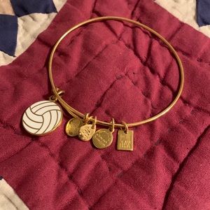 Alex and Ani gold-tone volleyball bracelet. Never worn, in new condition